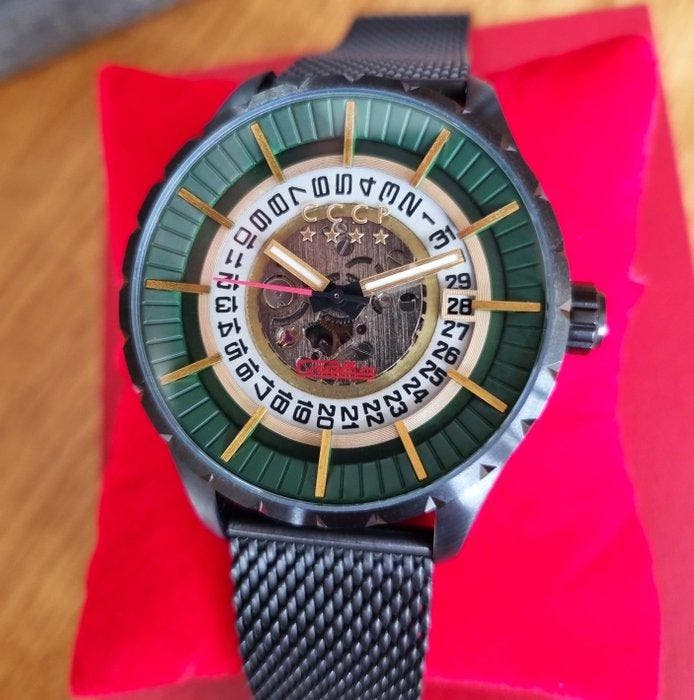 CCCP - VLASOV Edition - Automatic Slava - Open Date - Rare -, Handtassen en Accessoires, Horloges | Heren