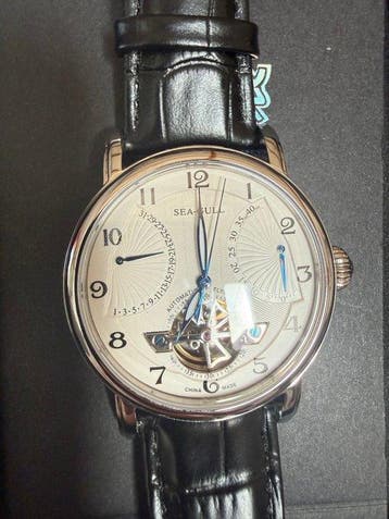 SEA-GULL - 819.317 Mechanical Flywheel Double Retrograde, Nieuw