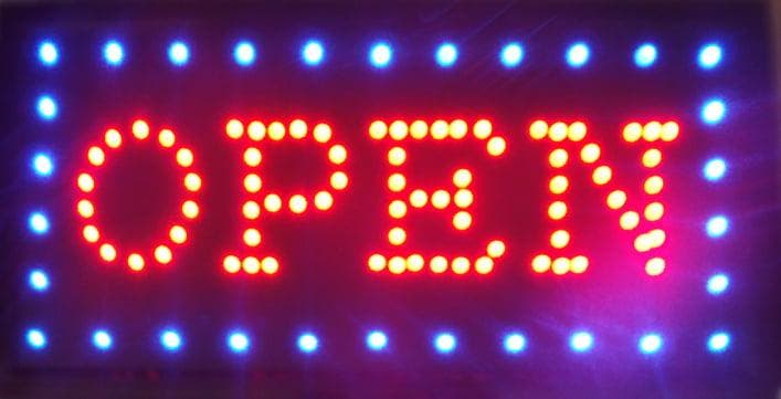 OPEN LED bord lamp verlichting lichtbak reclamebord #C10, Maison & Meubles, Lampes | Autre, Envoi
