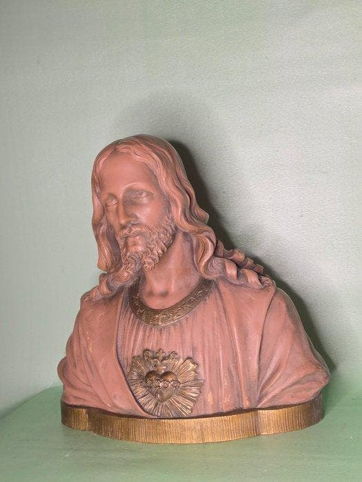 G.V. Vaerenbergh (1873-1927) - Buste, Zware Antieke Buste, Antiquités & Art, Antiquités | Livres & Manuscrits