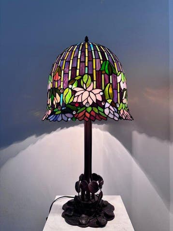 Lamp - Glas-in-lood - Grote Tiffany-stijl