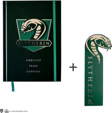 Harry Potter Notebook A5 met Bladwijzer Slytherin, Ophalen of Verzenden