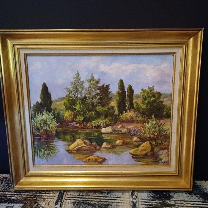 A. Affurat - Cévénes Ardèchoises, Antiek en Kunst, Kunst | Schilderijen | Klassiek