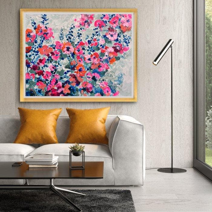 Brooksby - Hollyhock Scramble, Antiquités & Art, Art | Peinture | Moderne
