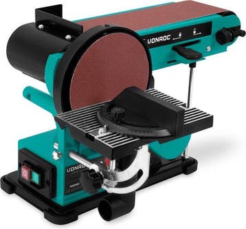 2dekans | VONROC Band- en schijfschuurmachine 350W – Incl., Ophalen of Verzenden, Nieuw