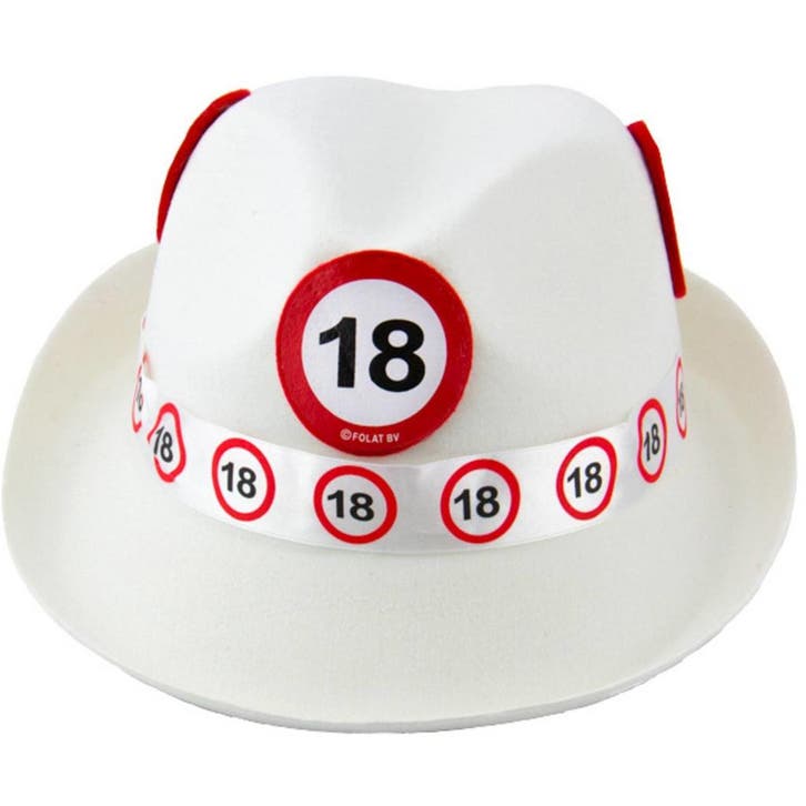 Hoed 18 Jaar Verkeersbord, Hobby & Loisirs créatifs, Articles de fête, Envoi