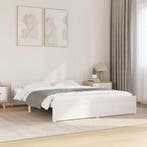 vidaXL Bedframe massief hout wit 160x200 cm, Verzenden, Nieuw