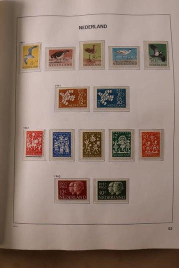 Nederland 1906/1991 - Lot in DAVO Crystal voordrukalbum +