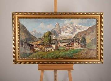 Charles Giron (1850- 1914) - Zwitsers Alpendorp
