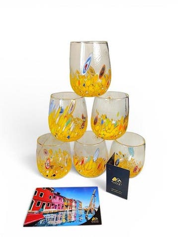 MurArt - Drinkset (6) - Glas - Murrine Millefiori