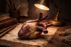 sculptuur, Anatomical heart sculpture - 10 cm - Klei - 2025