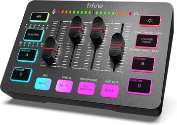 Fifine XLR Interface | 40% korting | Knaller retour deal, Muziek en Instrumenten, Mengpanelen, Verzenden, Zo goed als nieuw, Minder dan 5 kanalen