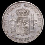 Espagne. Amédée Ier. 5 Pesetas 1871 - Madrid SDM (Sans prix