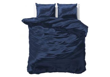 Sleeptime Beauty Skin Care Dekbedovertrek Navy - 200X200/220, Huis en Inrichting, Slaapkamer | Beddengoed, Nieuw