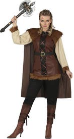 Viking Kostuum Bruin Dames, Verzenden