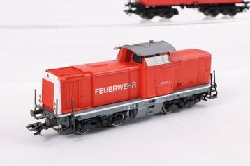 Märklin H0 - Treinset (4) - Vierdelige brandweertrein met 3
