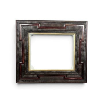 Cadre- Cadre photo flamand ébénisé de style baroque fin,