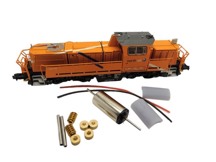 micromotor NB004C motor ombouwset voor Brawa Gravita, 10 BB,, Hobby & Loisirs créatifs, Trains miniatures | Échelle N, Envoi