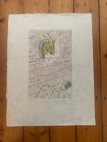 Salvador Dali (1904-1989) - The Beloved Looks Forth Like a