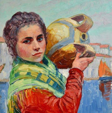 Josef Syrovy (1879-1956) - Jeune vénitienne à la cruche