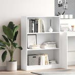 vidaXL Boekenkast 80x24x109 cm bewerkt hout wit, Verzenden, Nieuw