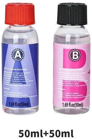 Epoxy giethars a en b 1:1 50+50 ml clear resin crystal art, Hobby en Vrije tijd, Nieuw