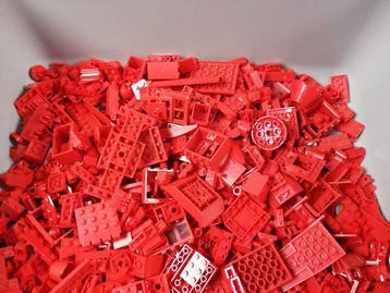Lego - geen serie - Partij van 3,0 kg rode onderdelen -, Nieuw