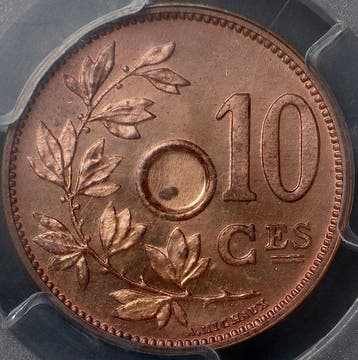 België. Albert I. 10 Centimes 1911 - ESSAI / PATTERN on