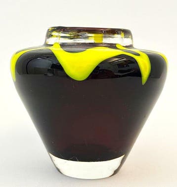 Vaso Artistico Vintage – Boemia, Cecoslovacchia – Anni 60 -, Antiek en Kunst, Antiek | Glaswerk en Kristal