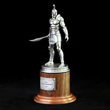 Unknown - Beeldje - Spartan Warrior Trophy - Hout, Hars