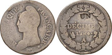 Décime An 4 (1795/96), Frankreich Erste Republik 1793-1804, Verzenden, België