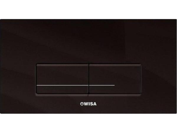 Veiling - Wisa XT kantos dualflush bedieningsplaat glas zwar, Huis en Inrichting, Badkamer | Badtextiel en Accessoires