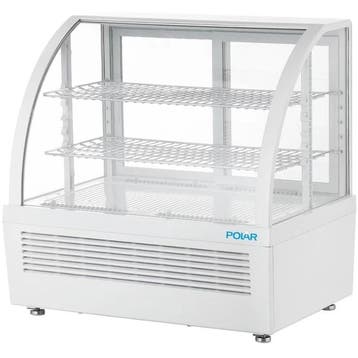 Koelvitrine | C-SERIE | Energiezuinig | 100L | Wit |, Verzenden