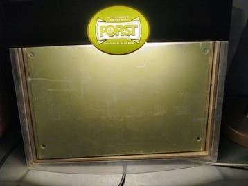 Forst - Birra - Reclamebord - Plastic, de jaren tachtig