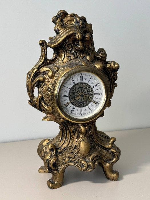 Figurale pendule - Anker Mantel Clock - Composiet -, Antiek en Kunst, Antiek | Klokken