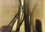 Hans Hartung (1904-1989) - P. 1953-10 - Héliogravure signée, Antiek en Kunst