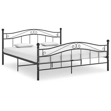 vidaXL Bedframe metaal zwart 140x200 cm, Verzenden, Nieuw
