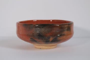 Raku ware - Signed by Keiraku - Theekom - Chawan, Badarai