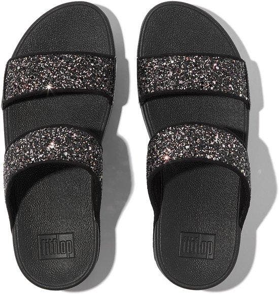 FitFlop Lulu Multi-Tonal Glitter Slides Dames Slippers -..., Kleding | Dames, Schoenen, Nieuw, Verzenden