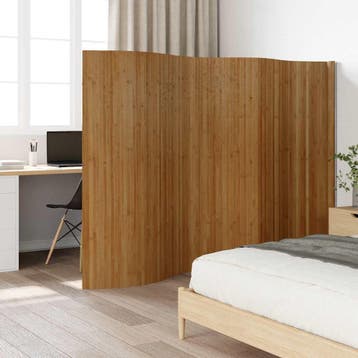 vidaXL Kamerscherm breedte 400 cm hoogte 165 cm bamboe bruin, Verzenden