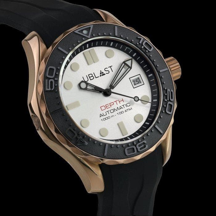 Ublast - Depth - Professional Diver 100 ATM - Helium Valve -, Bijoux, Sacs & Beauté, Montres | Hommes