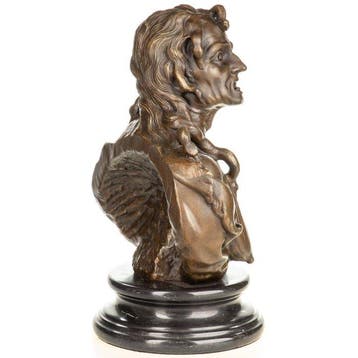 sculptuur, Sculpture en bronze Buste en bronze – LEnvie /