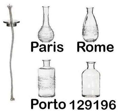 Ronde lont met plaatje voor olielamp fles Paris Porto Rome, Hobby & Loisirs créatifs, Bricolage
