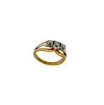 Bague - 14 carats Or jaune Diamant (Naturelle) - Diamant, Nieuw