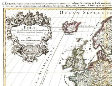 Europa - .; H. Jaillot - LEurope - 1692, Boeken, Atlassen en Landkaarten, Nieuw