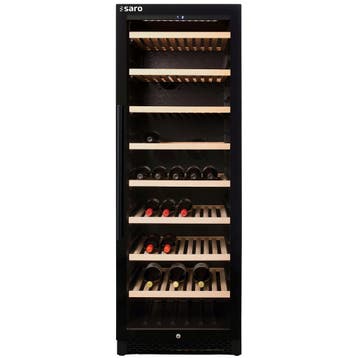 Wijnkoelkast | 388L (163x 75cl) | Zwart | 1 Zone |, Verzenden, Nieuw in verpakking