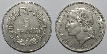 France Gadoury 760 5 Francs 1933 Type Lavrillier Sup Km 888, Postzegels en Munten, Verzenden, België
