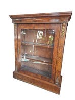 Vitrine - Knoesthout - Vitrinekast van radica 1850 - hoogte: