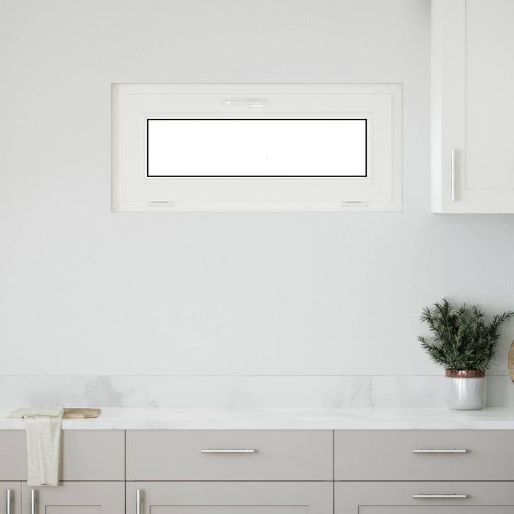 vidaXL Kelderraam RISOR 90 x 40 cm PVC en Glas Wit, Bricolage & Construction, Châssis & Portes coulissantes, Envoi