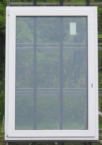 pvc raam , chassis , venster 113 x 165  wit 3 dubbel glas, Ophalen of Verzenden, Raamkozijn